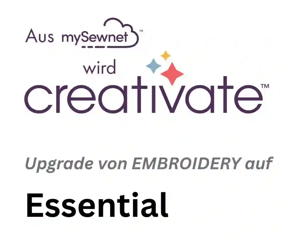 Upgrade auf creativate Essential Vollversion  von Premier+2 Embroidery als digitaler Download 